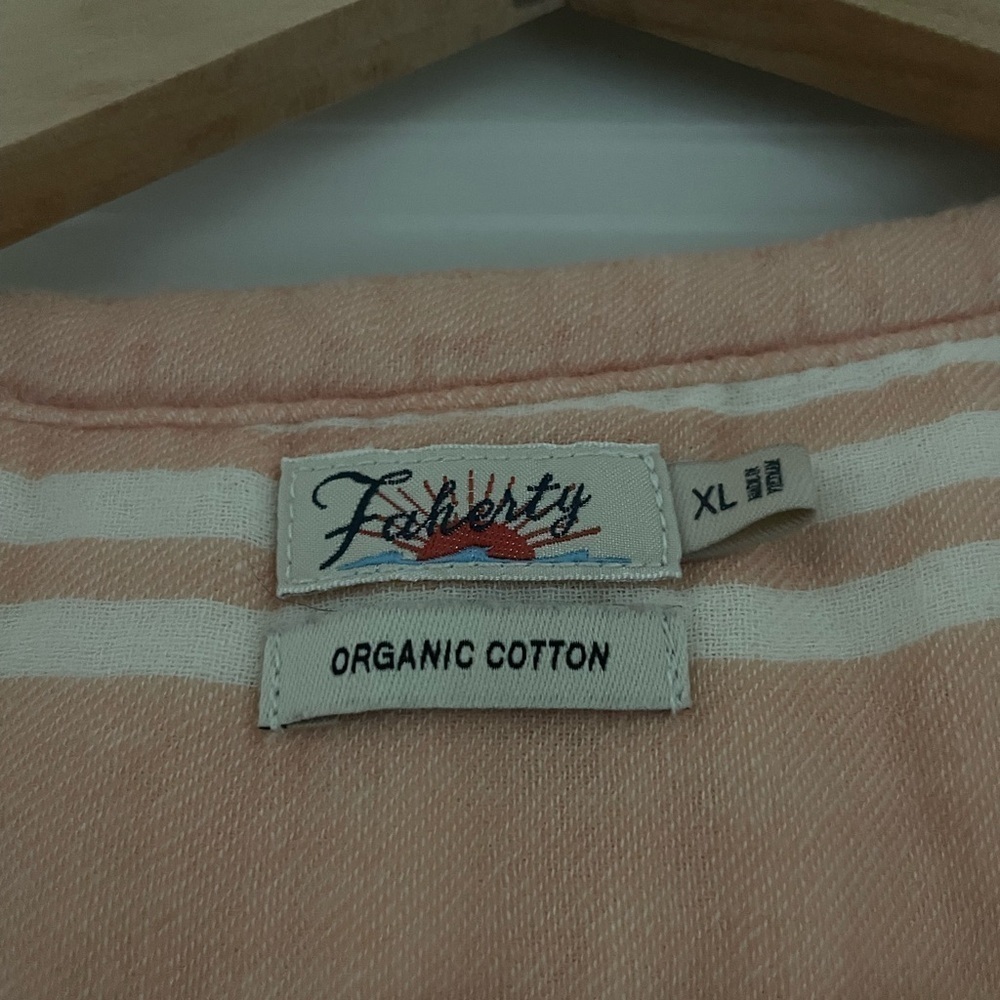 Faherty Dream Organic Cotton Gauze Isha Dress Stripe - Picture 8 of 8